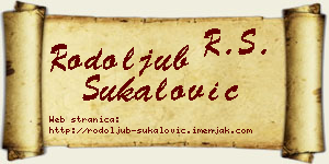 Rodoljub Šukalović vizit kartica